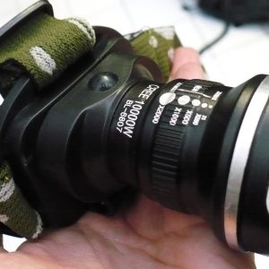 CREE Q5 LED-es csepp- és porálló akkumulátoros fejlámpa - hálózatról és szivargyújtóról is tölthető (BBL) - Image 3