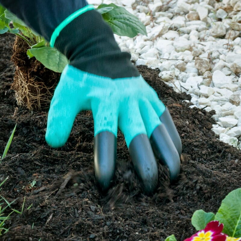 Greenhouse strapabíró kerti kesztyű szett 4 karommal, ásáshoz, kerti munkálatokhoz (BBM) (3)