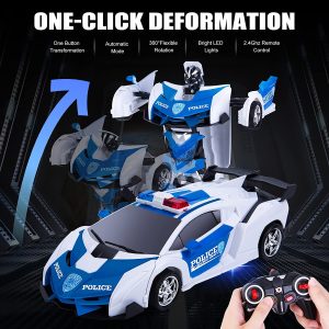 Police Transformers szuperhőssé alakuló távirányítós sportautó (BBJ) - Image 6