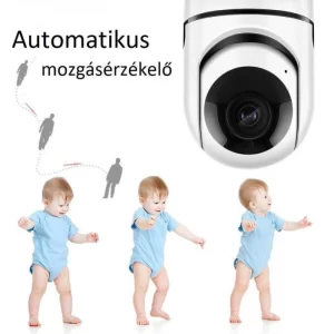 Mozgatható okos WiFi kamera hang- és mozgásérzékelő szenzorral - telefonról irányítható (BBD) (THM) - Image 4