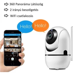 Mozgatható okos WiFi kamera hang- és mozgásérzékelő szenzorral - telefonról irányítható (BBD) (THM) - Image 6