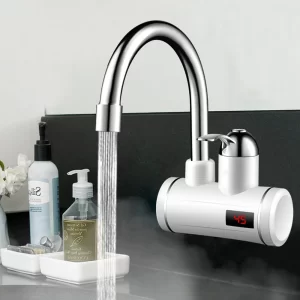 WATER+ Fali csatlakozós vízmelegítő csaptelep, LED kijelzővel (BBL) - Image 3