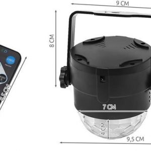 Színes mini LED diszkólámpa távirányítóval (BBL) - Image 6
