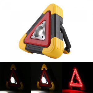 COB LED szolár multifunkciós lámpa elakadásjelző háromszög HB-6608-9 (BBD) - Image 3