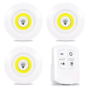 3 darabos vezeték nélküli led lámpa szett távirányítóval (BBL) - Image 11