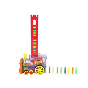 Dominó lokomotív expressz - vonatozó játékszett 80 db dominóval (BBJ) - Image 3