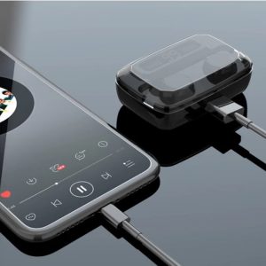 M11 vezeték nélküli vízálló Bluetooth fülhallgató LED kijelzővel és mikrofonnal (BBD) (BBV) - Image 7