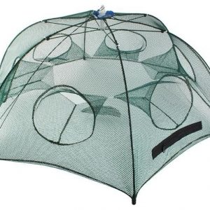Automatikusan kinyíló, strapabíró csalihal illetve törpeharcsa csapda sűrűn fonott hálóból - 90 x 90 x 35 cm (BBL) - Image 9