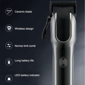 BOXILI BXL-815 elektromos hajvágó kerámia penge rozsdamentes acél, 3-15 mm-es (BBM) - Image 5