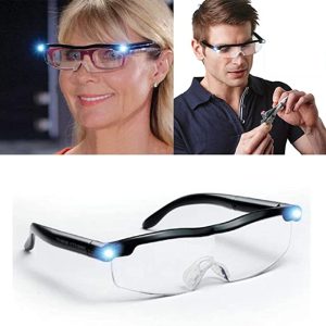 Nagyító szemüveg LED világítással szereléshez, olvasáshoz, pontosságot igénylő tevékenységekhez (BBV) - Image 6