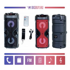 Hordozható bluetooth multimédia lejátszó 12W (MP3 USB FM rádió) TF ZQS-4209 (BBJH) - Image 3