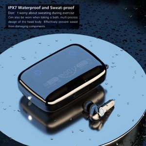 M19 vezeték nélküli  bluetooth headset  digitális kijelzővel, töltődobozban (BBV) - Image 5