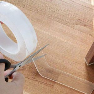 Extra erős, vízálló, rugalmas kétoldalas nano ragasztószalag - 3 méter, átlátszó (BBM) - Image 11