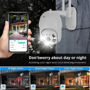 Vízálló smart wifi IP kamera kül-, és beltérre - 320 fokban elforgatható (BBV) - Image 4