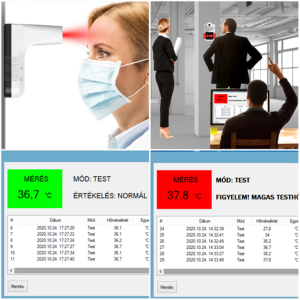 Falra-, állványra szerelhető automata intelligens LÁZMÉRŐ - érintésmentes (BBL)(fx) - Image 5