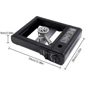 Hordozható kemping gázfőző műanyag strapabíró kofferban (BBL) - Image 10