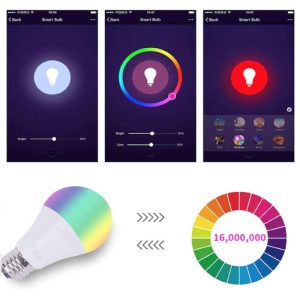 RGBW LED okostelefonról vezérelhető izzó - színváltó üzemmóddal, 9W (BBV) - Image 8