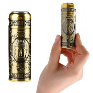 Kompakt méretű Retro körkéses, USB gravírozott villanyborotva tisztítókefével (SD-686) (BBD) (BBV) - Image 3