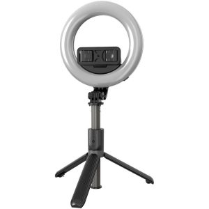 2 az 1-ben prémium L07 selfie bot kör reflektoros állvánnyal - 360°-ban forgatható, 3 világítási móddal (BBV) - Image 10