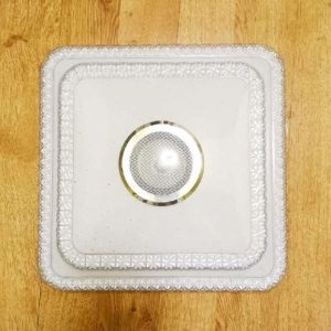 Mennyezeti lámpa csillogó dekor sávval, bluetooth hangszóróval, 3 színhőmérséklettel - 60W, 40cm (BBJH) - Image 3