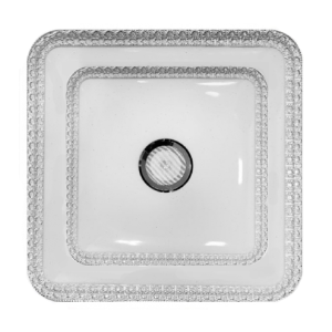 Mennyezeti lámpa csillogó dekor sávval, bluetooth hangszóróval, 3 színhőmérséklettel - 60W, 40cm (BBJH) - Image 4