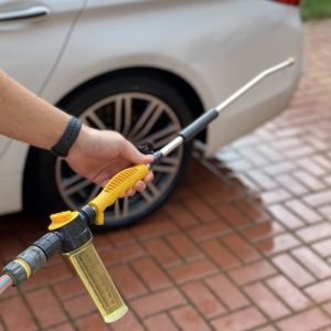 Magas nyomású autómosó készlet kefével, tartállyal, 2 cserélhető fúvókával - 1,2 MPa (BBV) - Image 6