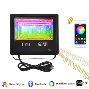 RGB színes telefonról irányítható LED reflektor/Party reflektor - 60W (BBV) - Image 5