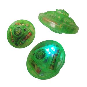 Forgó, világító, zenélő, elemes búgócsiga - neon zöld (BBE) (BBL) - Image 1