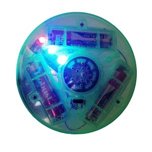 Forgó, világító, zenélő, elemes búgócsiga - neon zöld (BBE) (BBL) - Image 2