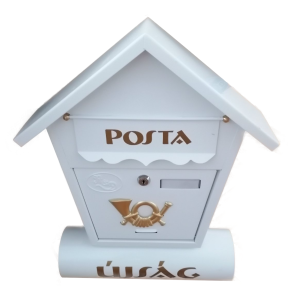 Utcai postaláda újságtartóval - fehér (BBL) - Image 3