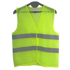 Vékony, jól szellőző láthatósági mellény neon sárga színben, fényvisszaverő csíkokkal - L-XXXL- méret (BBKM) - Image 4