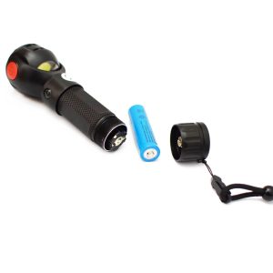 Forgatható fejű LED zseblámpa - 7 állítható világítási mód, USB-ről tölthető kézi lámpa (BBV) - Image 4