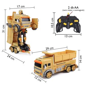 Robottá alakuló munkagép - akkus, távirányítós platós transformers (BBJ) - Image 7