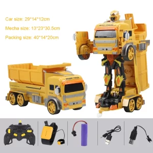 Robottá alakuló munkagép - akkus, távirányítós platós transformers (BBJ) - Image 5