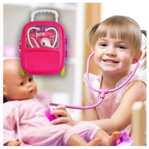 14 részes fogorvosi játék szett kis fogorvosoknak, gurulós táskában (BBJ) (FX) - Image 1