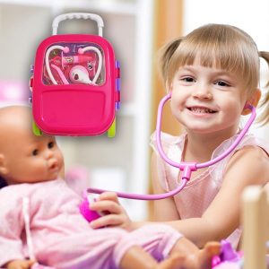 14 részes fogorvosi játék szett kis fogorvosoknak, gurulós táskában (BBJ) (FX) - Image 4