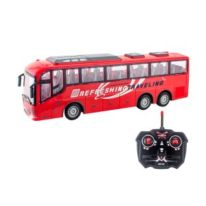 32cm-es játék busz működő fényszórókkal és 27MHz-es frekvenciájú távirányítóval (BBJ) - Image 5