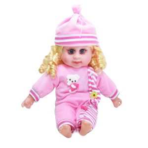 Magyarul éneklő hajas Panni baba óriás szempillával - 42 cm (BBJ) - Image 2