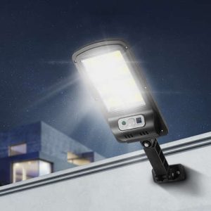Napelemes lámpa távirányítóval és sötétedés érzékelővel -  120  COB LED (BBV) - Image 4