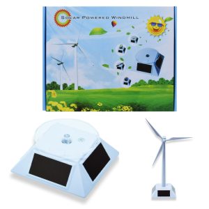 Napelemes mini szélmalom, digitális mérleg - oktató eszköz 4 db napelemmel, napenergia hatására működésbe lép ( BBV)
