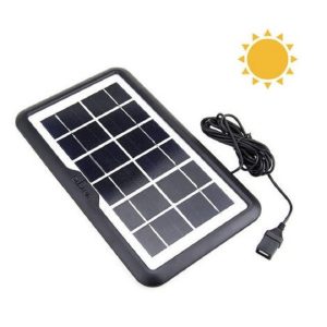 8W teljesítményű 5 töltőfejes szolár panel - 18 x 30 cm napelemes töltő panel (BBV) - Image 1