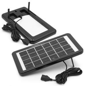 3,5W teljesítményű 5 töltőfejes szolár panel - 23,5 x 14 cm napelemes töltő panel (BBV) - Image 2