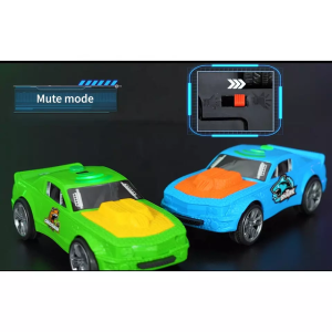 Elemes játékautó motorbúgás, fékcsikorgás és cápa hanggal - ütközéskor a motortérből cápa fej bukkan elő (BBJ) - Image 5