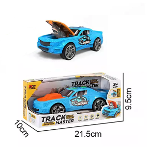 Elemes játékautó motorbúgás, fékcsikorgás és cápa hanggal - ütközéskor a motortérből cápa fej bukkan elő (BBJ) - Image 8