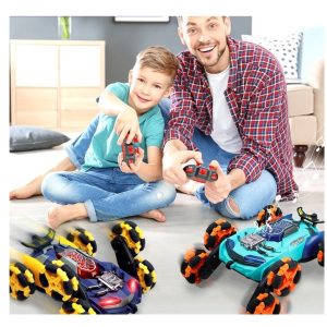 Hat kerekű, füstölő, távirányítós kaszkadőrautó -minden irányba mozgó póklábú terepjáró autó (BBJ) - Image 2