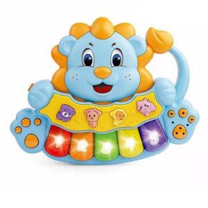 Oroszlános zenélő oktatójáték állathangokkal és zongora billentyűkkel babáknak (BBJ) - Image 6