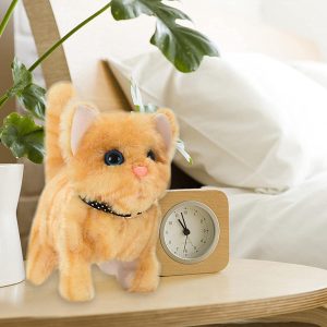 Sétáló, elemes kismacska puha plüss borítással és aranyos nyávogó hanggal (BBJ) - Image 6