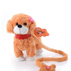 Sétáló, zenélő barna kutya - pórázzal vezethető kutyus (BBJ) - Image 1