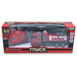 Távirányítós, világító tűzoltóautó kihajtható emelődaruval (BBJ) - Image 4