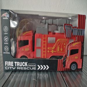 Világító és zenélő, élethű tűzoltóautó mozgatható vízágyúval (BBJ) - Image 9